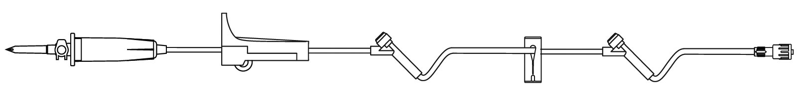 Set I.V. Administration Primary BBraun™ Gravity 2 Ports 15 Drops / mL Drip Rate Without Filter 97 Inch Tubing Solution Without Flow Regulator (1/EA 50/CS) by B Braun Medical, Inc.  ID NF1150